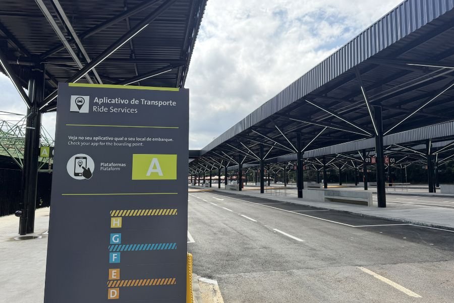 Aeroporto de Guarulhos inaugura nova área para embarque em carros de aplicativo com 100 vagas