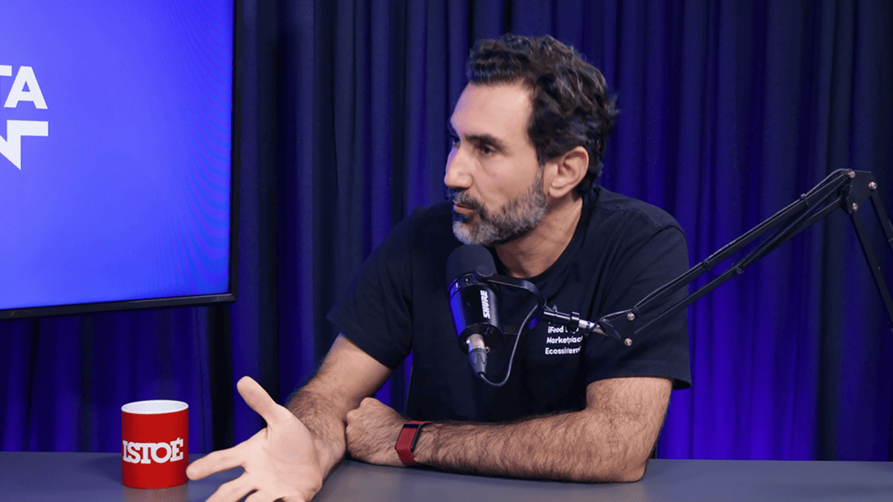 Diego Barreto, CEO do iFood, em participação no Dinheiro Entrevista