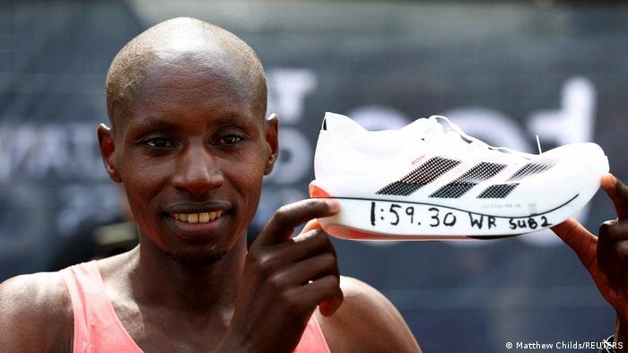 Ação da Adidas sobe após ‘supertênis’ ajudar queniano a correr maratona em menos de 2 h