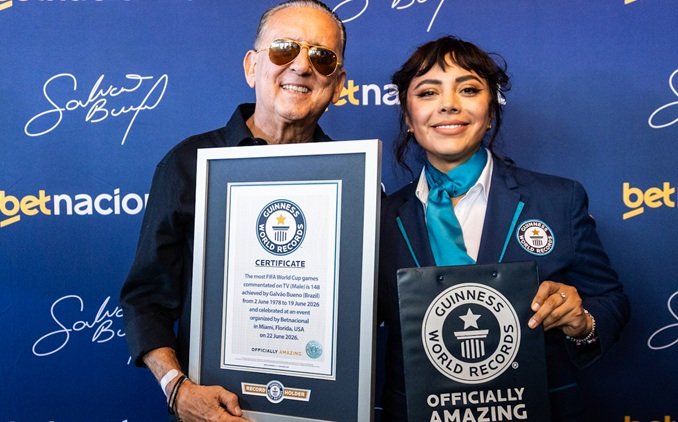 Galvão Bueno entra para o Guinness com recorde de jogos narrados em Copas do Mundo