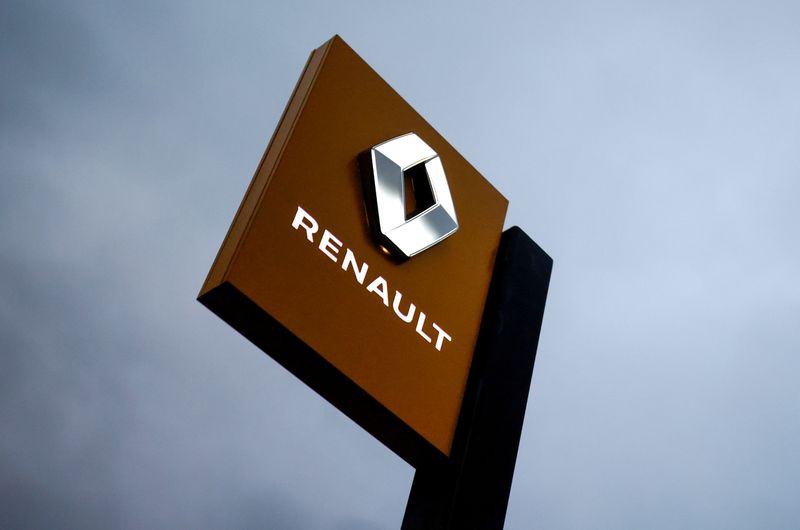 Logo da Renault em Vertou, França