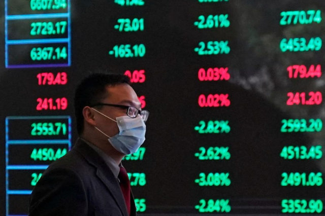 Ações da China acompanham mercados globais e caem para mínima em 5 mesess