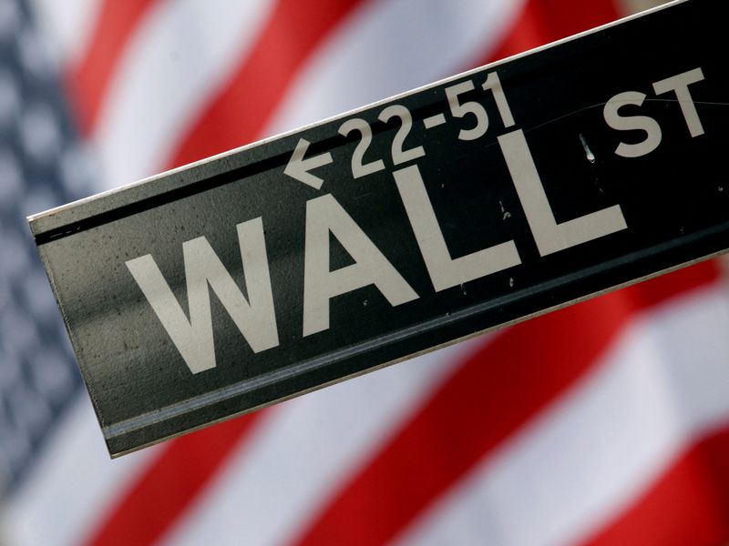 Placa sinaliza Wall Street