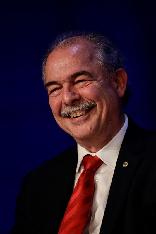 O então futuro presidente do BNDES Aloizio Mercadante fala durante reunião temática do governo de transição em Brasília