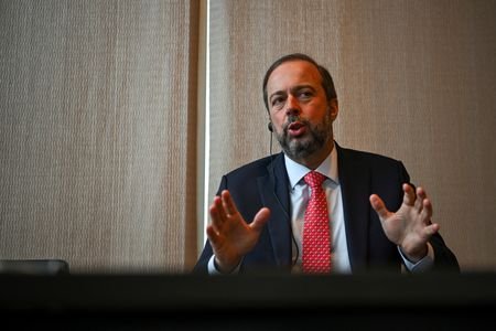 Ministro de Minas e Energia, Alexandre Silveira, durante entrevista à Reuters em Houston; gasolina; etanol