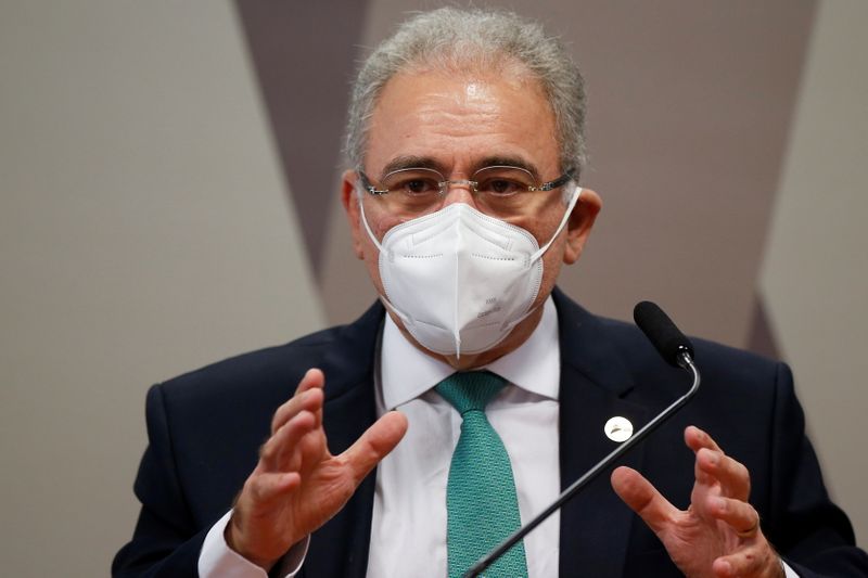 Ministro da Saúde, Marcelo Queiroga, na CPI da Covid no Senado