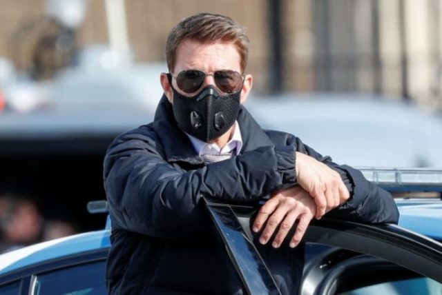Tom Cruise durante filmagem de Missão: Impossível em Roma