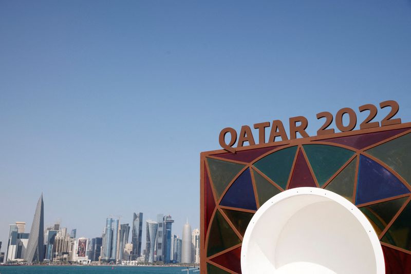 Logo da Copa do Mundo de 2020 em Doha, no Catar