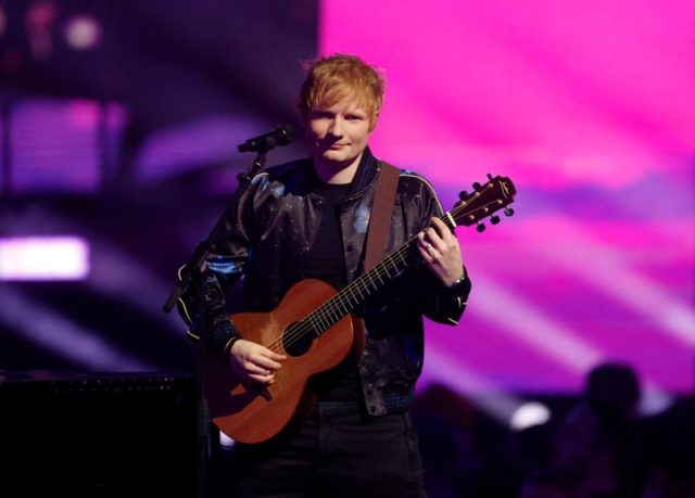 Ed Sheeran durante show em Londres