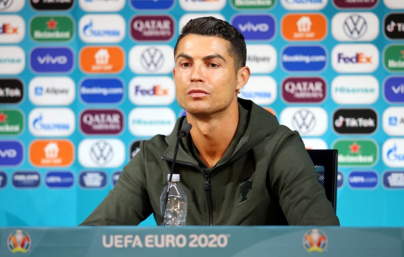 Cristiano Ronaldo durante entrevista da Euro 2020