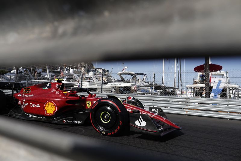 Carlos Sainz, da Ferrari, no GP de Mônaco de F1