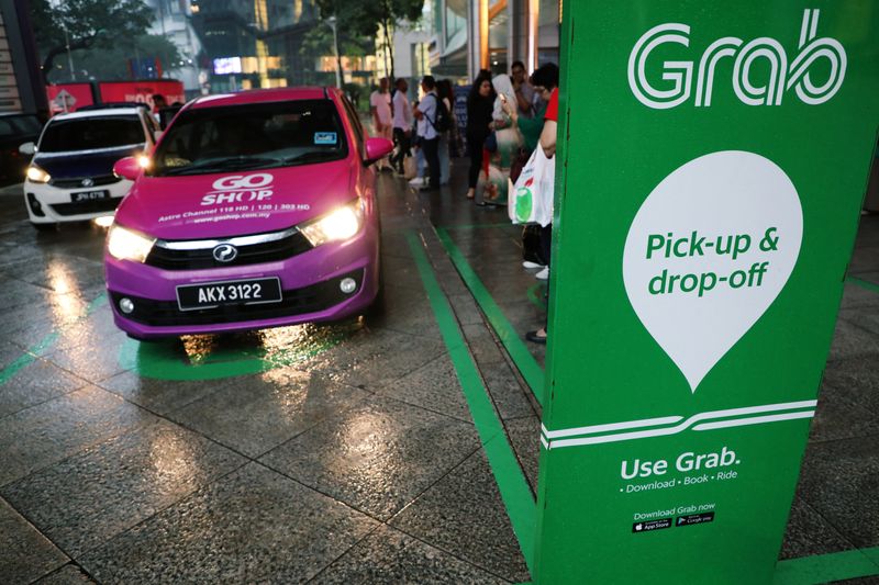 Ponto de entrega da Grab em Kuala Lumpur, Malásia
