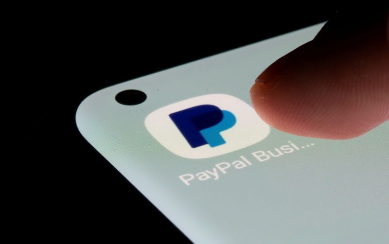 Ícone de aplicativo do PayPal em celular