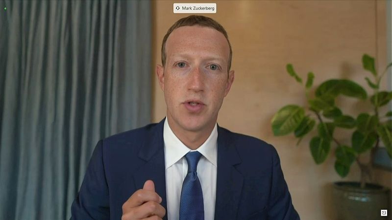 Zuckerberg, CEO do Facebook, testemunha remotamente em comitê do Senado