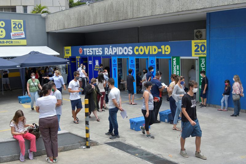 Posto de teste rápido para Covid-19 em Belo Horizonte