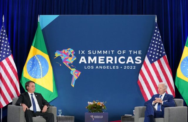 Bolsonaro e Bidem se reuniram em Los Angeles na quinta-feira