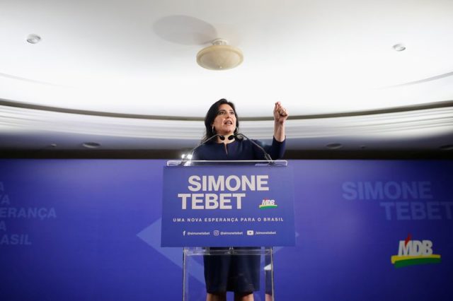 Simone Tebet diz que será "adulta na sala" em disputa ao Planalto