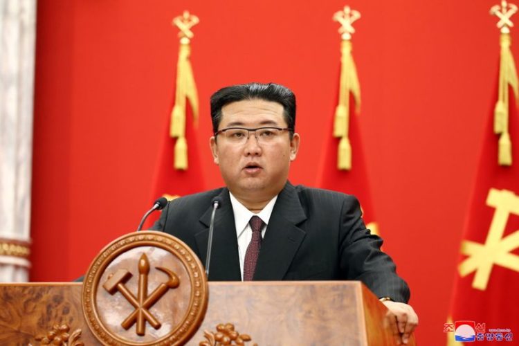 Imagem do líder norte-coreano Kim Jong Un divulgada pela agência estatal KCNA