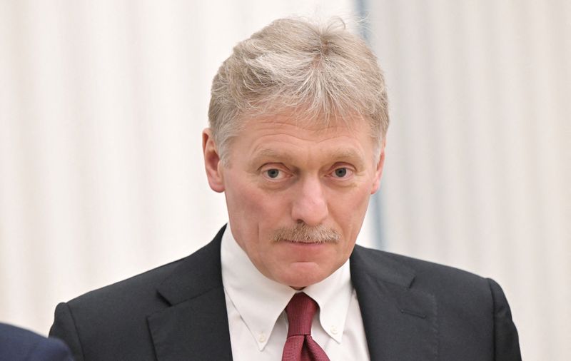 Porta-voz do Kremlin, Dmitry Peskov, durante entrevista coletiva em Moscou