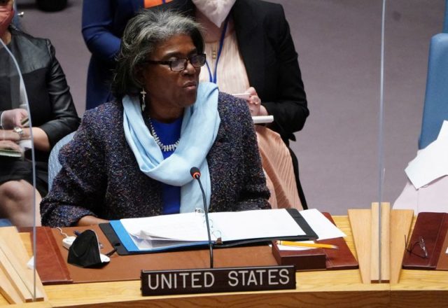 Embaixadora dos EUA na ONU, Linda Thomas-Greenfield