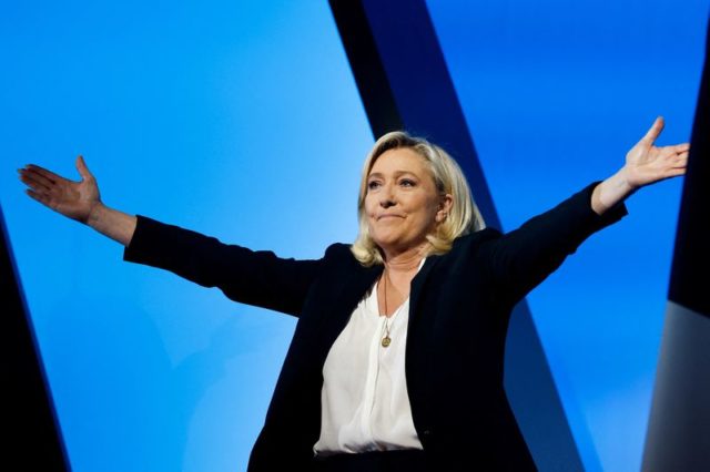 Marine Le Pen, candidata presidencial de extrema-direita na França